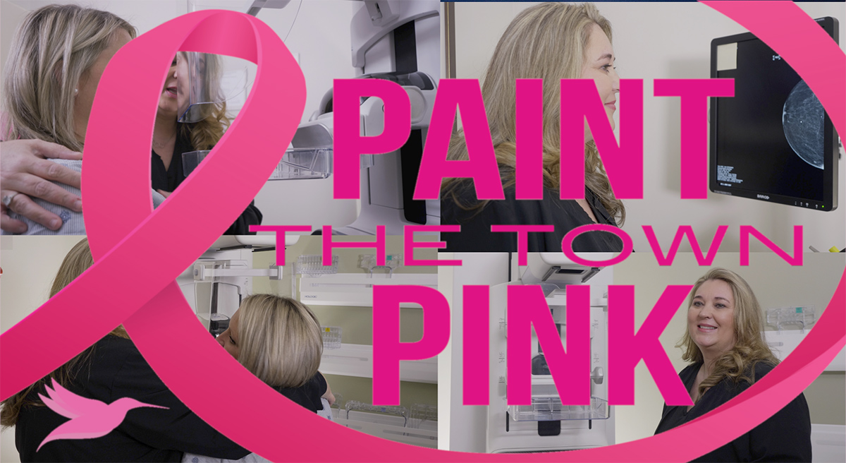 Breast Cancer Awareness Month/Paint the Town Pink banner